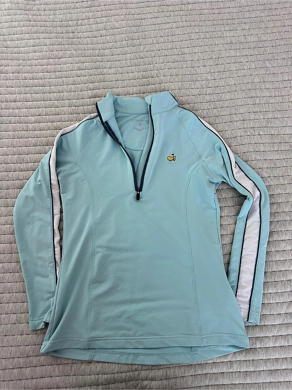 Masters Quarter-Zip Pullover in Blue Size Small Like New